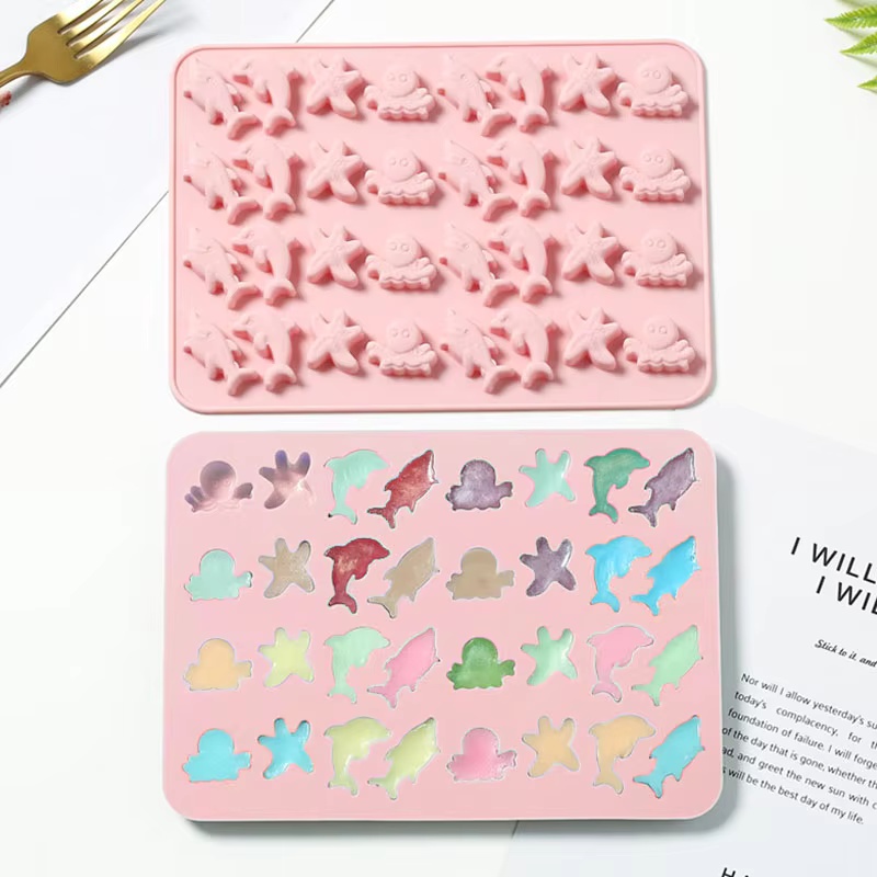 Candle Making Kits - Seabed Creature Chocolate Silicone Mold Dolphin