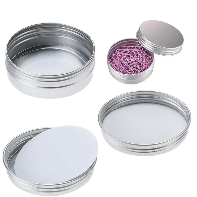 1/5/10pcs 5-250ml Empty Silver - огляд і ціна Tin Container Lid