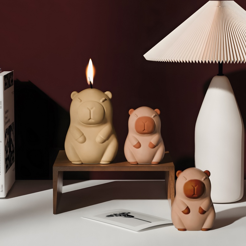 Capybara Pudding Baking Silico - огляд і ціна Candle Making Tutorial