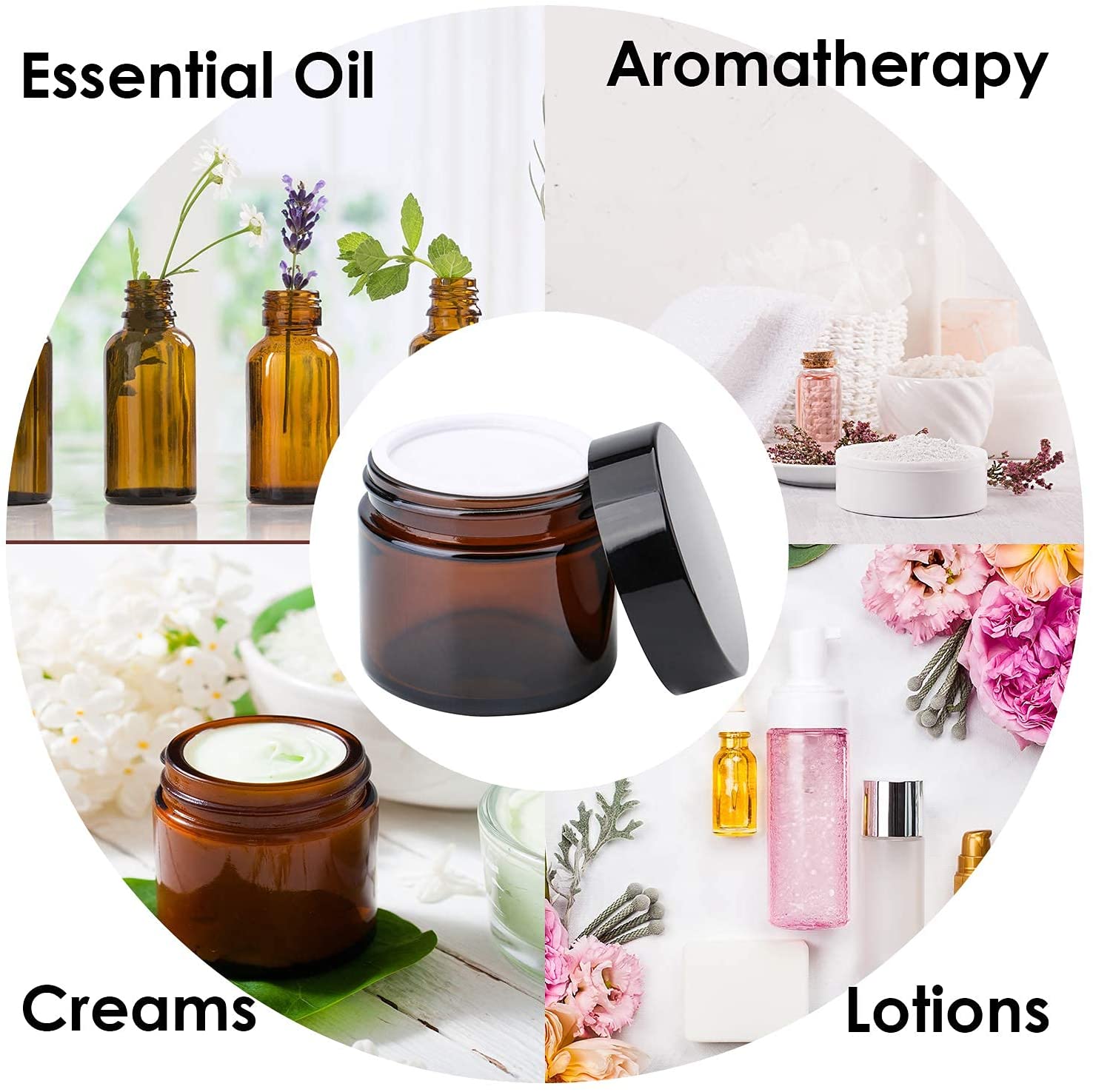 20pcs 5ml 10ml 15ml 20ml 30ml  - огляд і ціна Candle Making Jars With Lids
