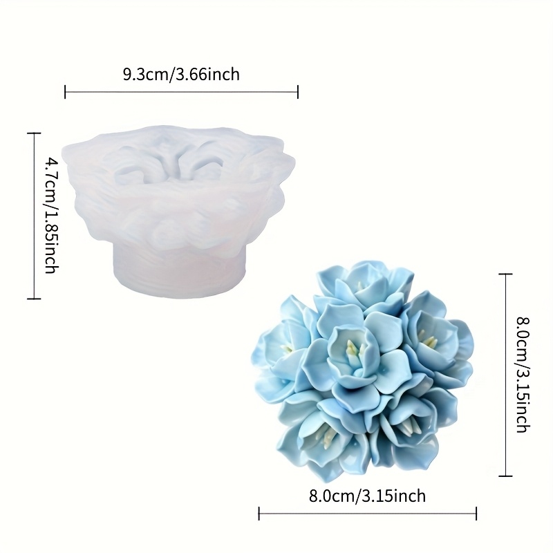 1 Hydrangea Candle Silicone Mo - огляд і ціна Candle Making Tutorial