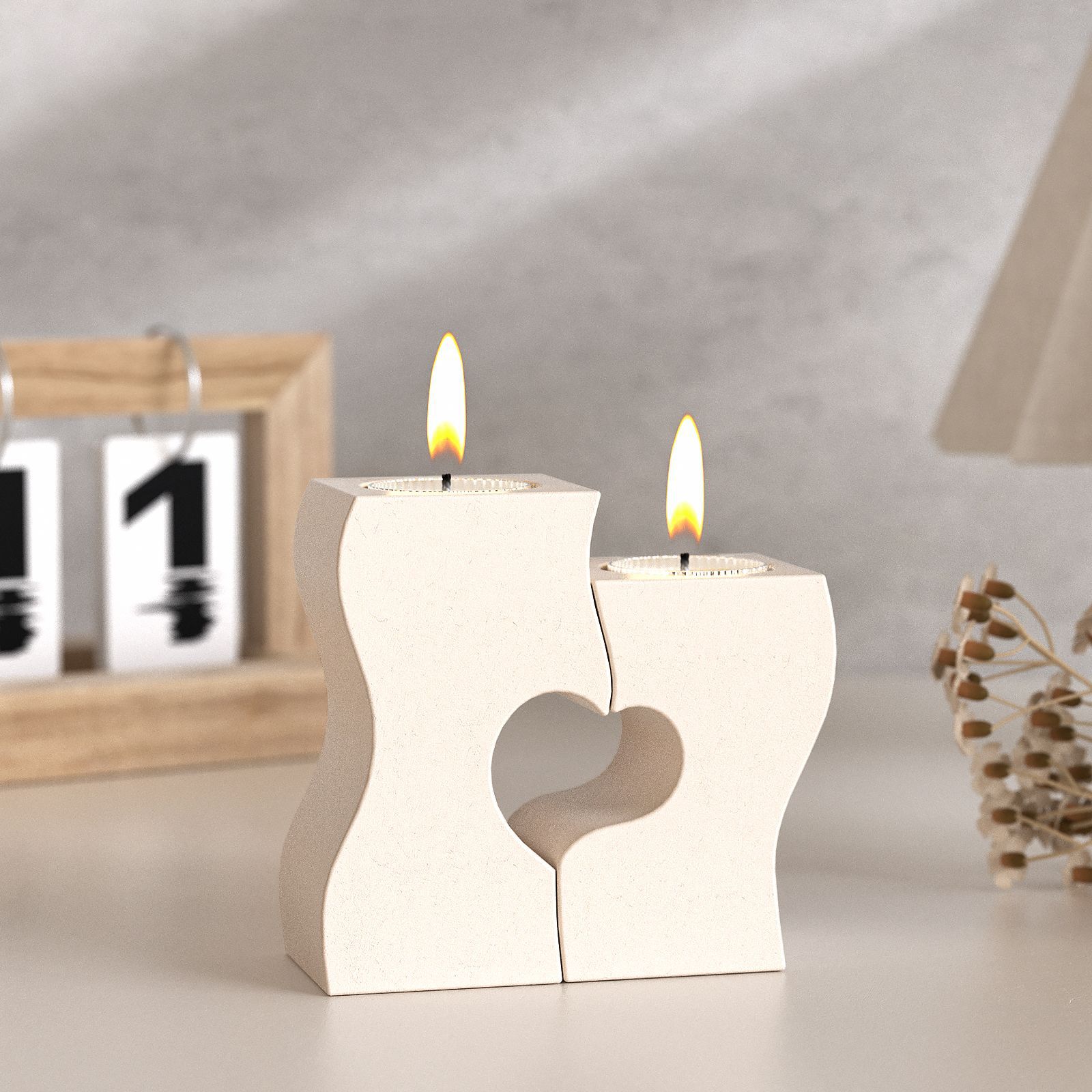S Heart Candlestick Silicone M - огляд і ціна Candle Making Tutorial