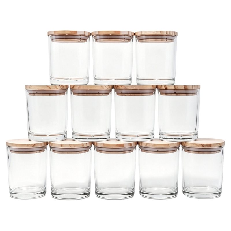 ABRU-For Candle Jars 12 Pcs- T - огляд і ціна Candle Making Jars With Lids