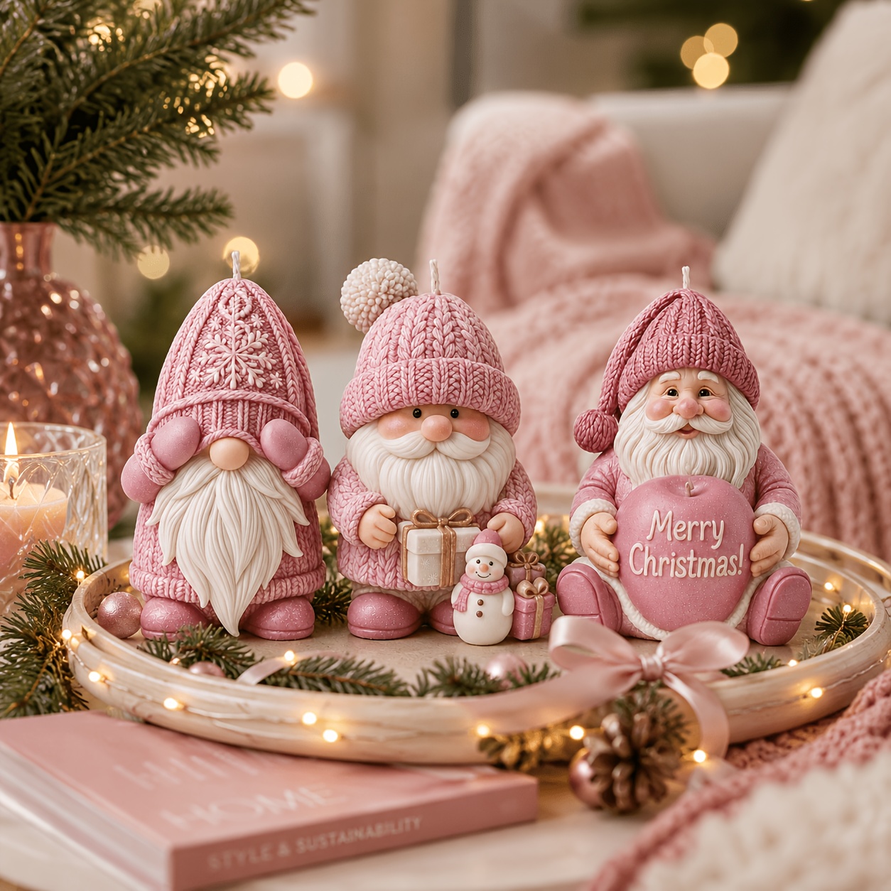 Xmas Holiday Gnome Silicone Ca - огляд і ціна Candle Making Kits