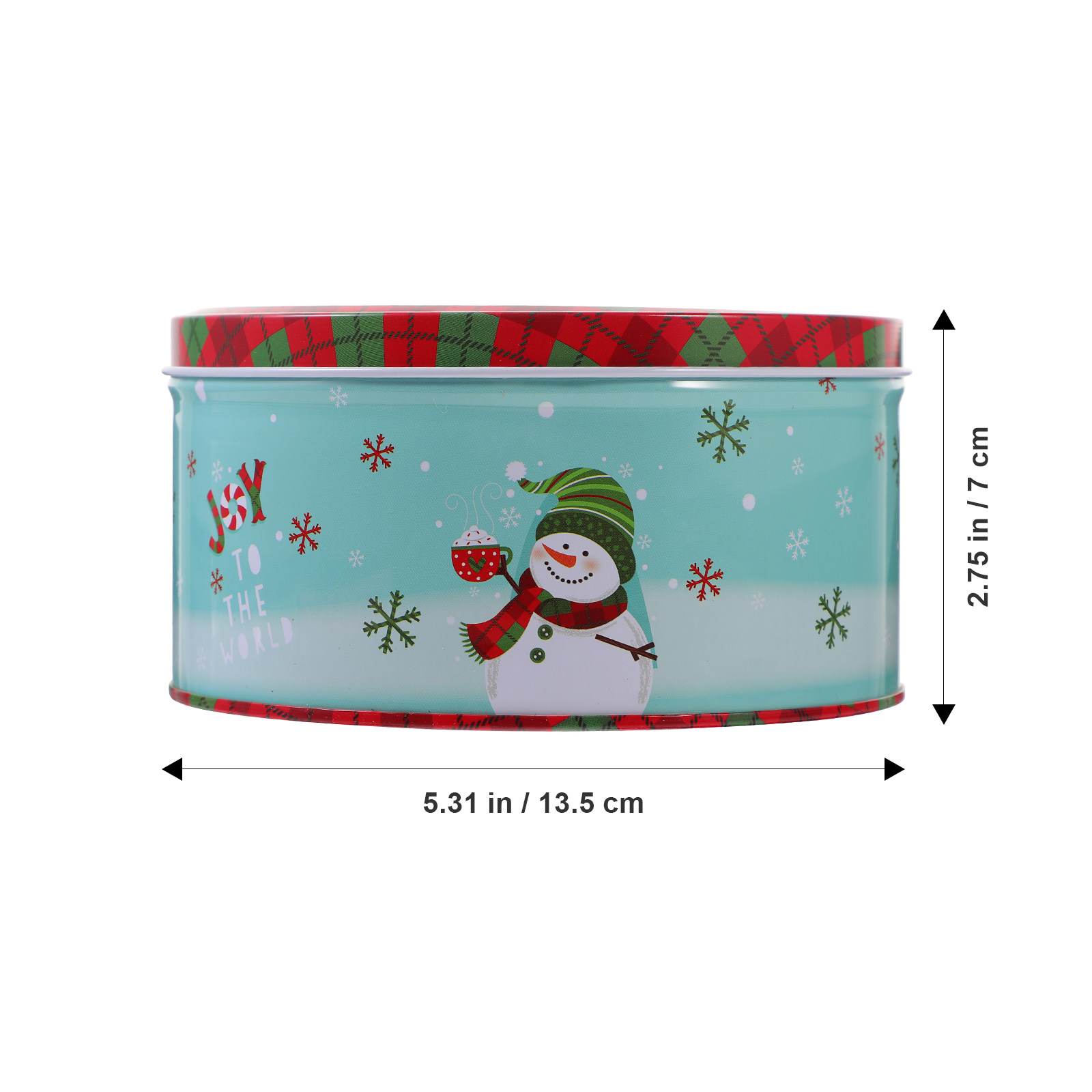Xmas Tinplate Box Christmas Ca - огляд і ціна Tin Container Lid